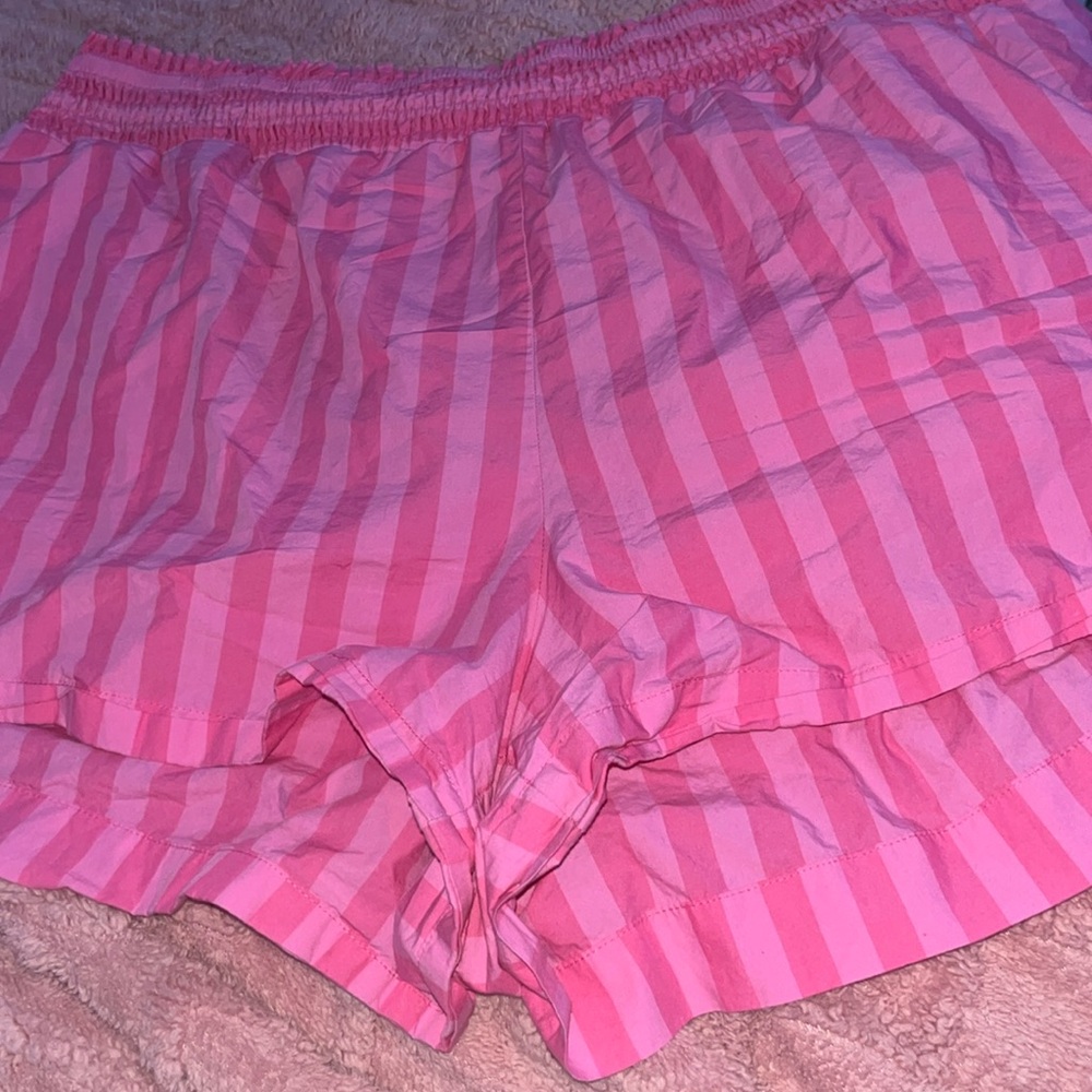 Pink stripe shorts